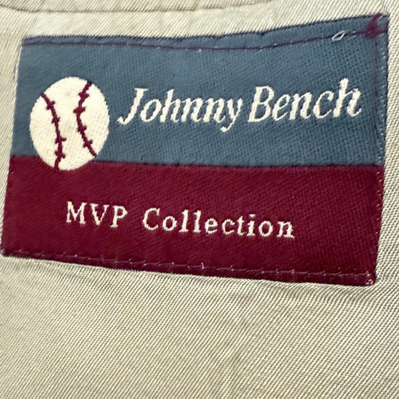 Johnny Bench MVP Collection Men’s Navy Blazer 42L Gold Crest Buttons Sport Coat - Picture 10 of 13